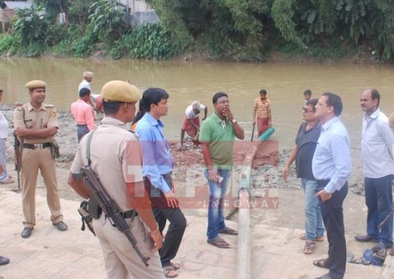 Tripura govt officials inspected Dasami Ghat